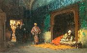 Stanislaw Chlebowski Sultan Bayezid prisoned by Timur. USA oil painting artist
